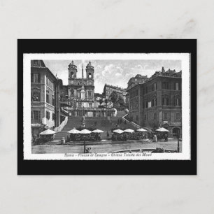 Old Postcard, Rome, Piazza di Spagna Postcard