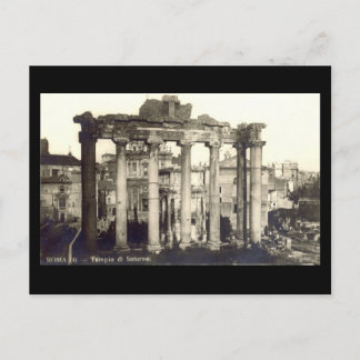 Old Postcard, Rome, Temple of Saturn Postcard