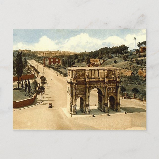 Old Postcard, Rome, the Arch of Constantine Postcard (Front)