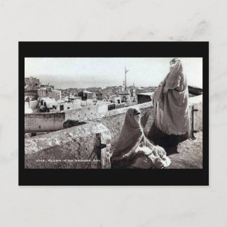 Old Postcard - Rooftops of Algiers