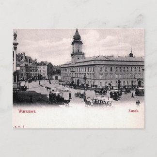 Old Postcard - Royal Castle, Warsaw, Poland