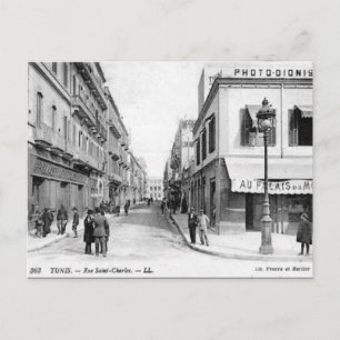 Old Postcard - Rue Saint-Charles, Tunis