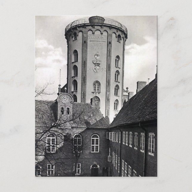Old Postcard - Rundetaarn, Copenhagen (Front)