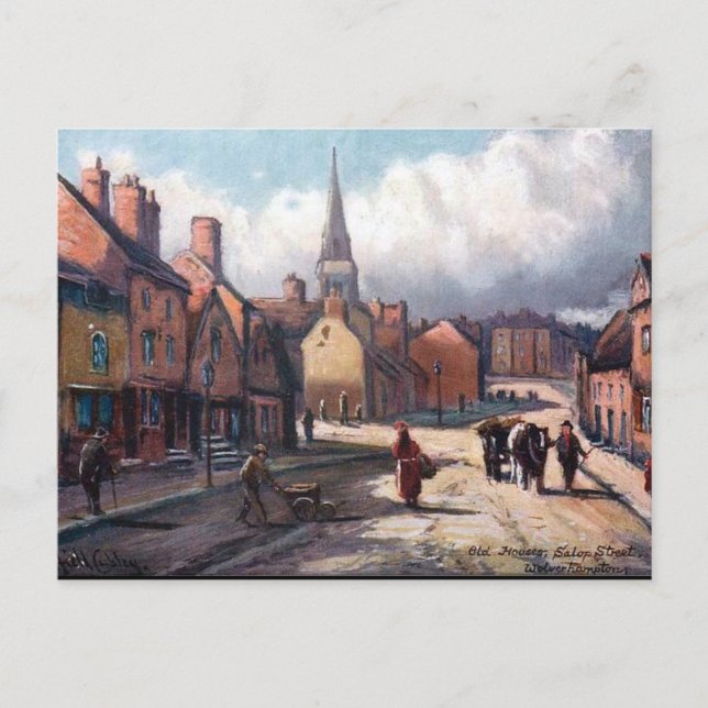 Old Postcard - Salop Street, Wolverhampton (Front)