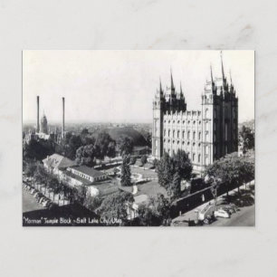Old Postcard - Salt Lake City, Utah, USA
