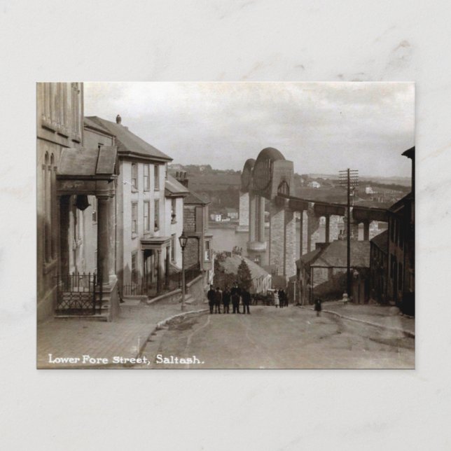Old Postcard - Saltash, Cornwall (Front)