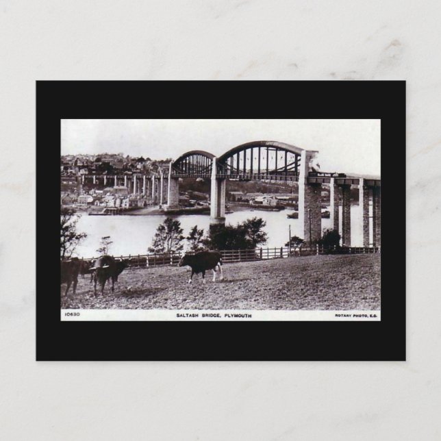 Old Postcard, Saltash Postcard (Front)