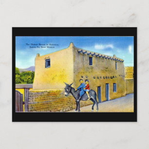 Old Postcard - Santa Fe, New Mexico, USA.