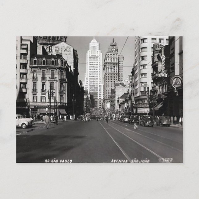 Old Postcard - São Paulo, Brazil (Front)