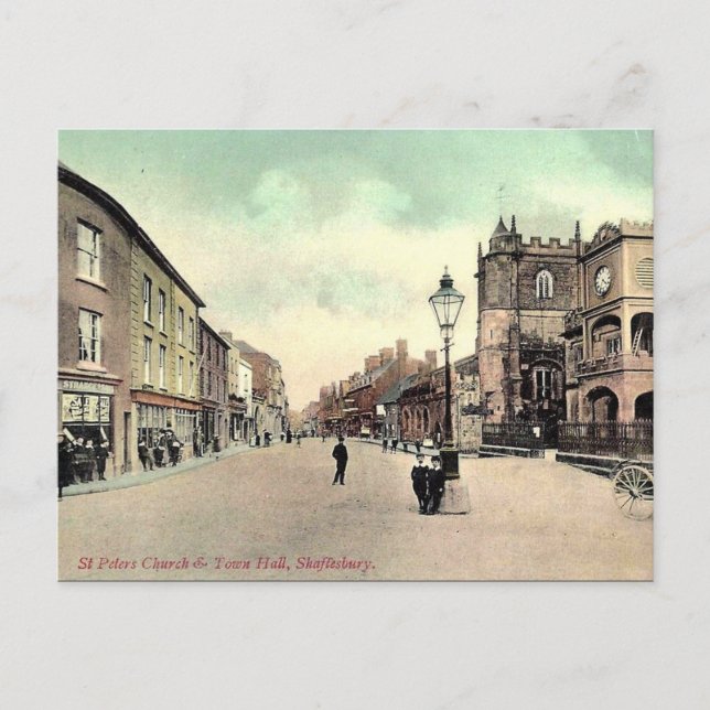Old Postcard - Shaftesbury, Dorset (Front)
