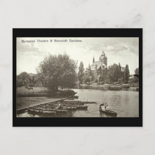 Old Postcard, Shakespeare Memorial Theatre, Stratf Postcard