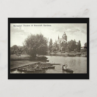 Old Postcard, Shakespeare Memorial Theatre, Stratf Postcard