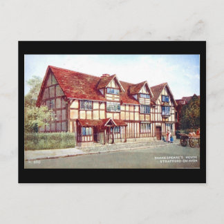 Old Postcard - Shakespeare's Birthplace, Stratford