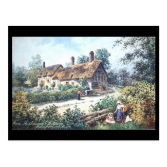 Old Postcard, Shottery, Anne Hathaway's Cottage