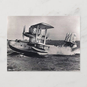 Old Postcard - Singapore Flying Boat