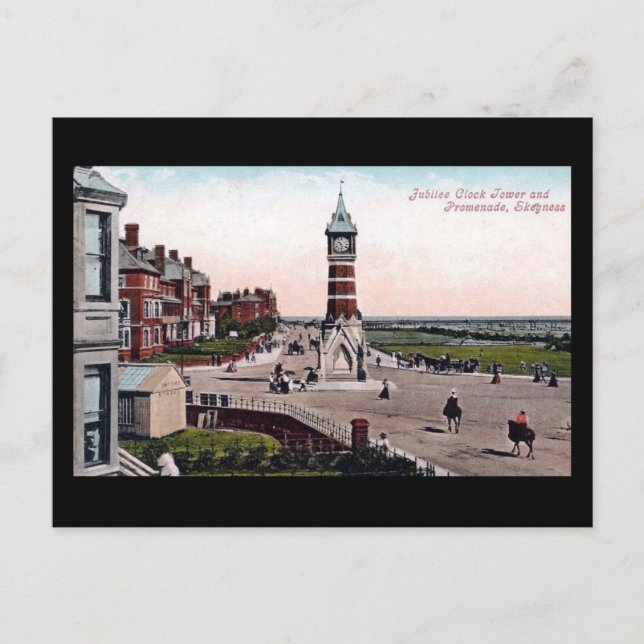 Old Postcard, Skegness, Clock Tower Postcard (Front)