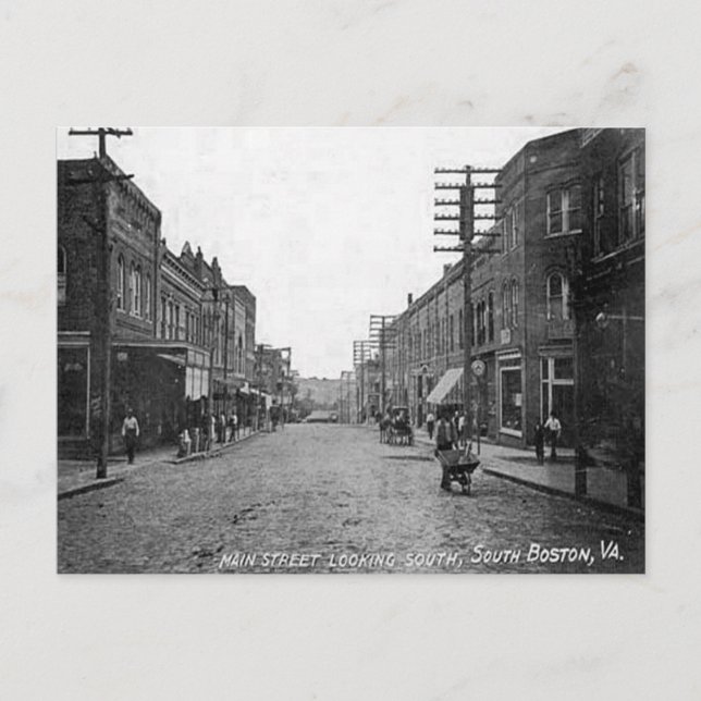 Old Postcard - South Boston, Virginia, USA (Front)