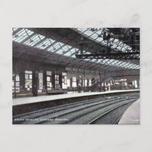 Old Postcard - South Shields Railway Station