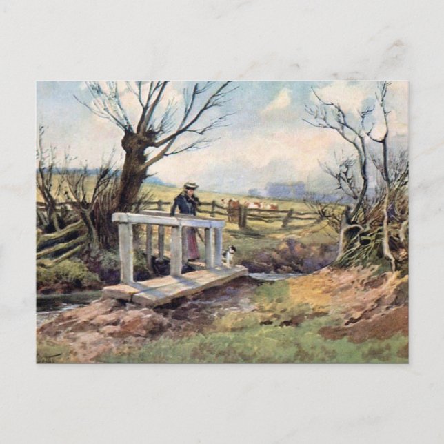 Old Postcard - Spring Morning (Front)