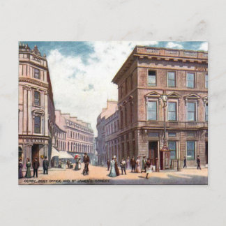 Old Postcard - St James's St, Derby