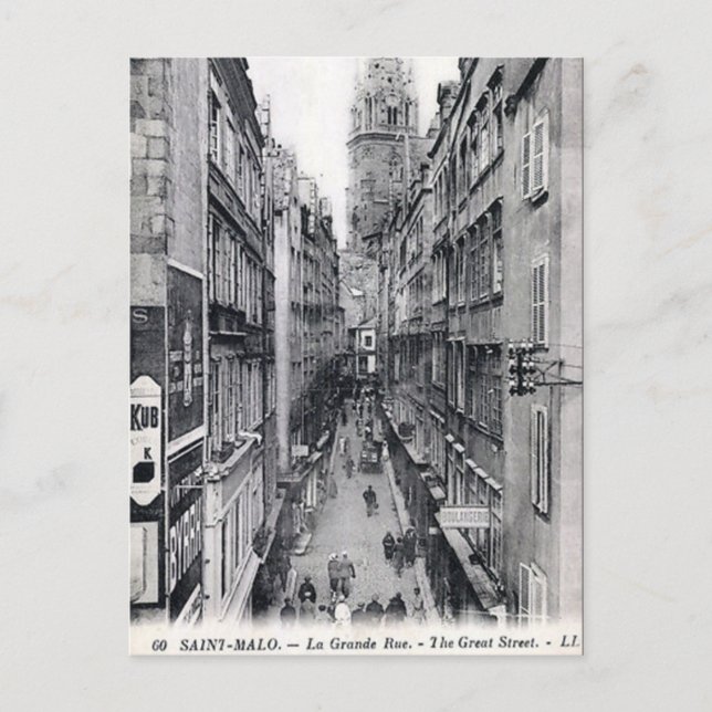 Old Postcard - St Malo, Ille et Vilaine, France (Front)