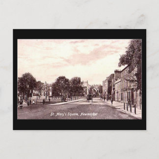 Old Postcard - St Mary's Square, Newmarket, Suffol