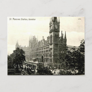 Old Postcard - St Pancras Station, London
