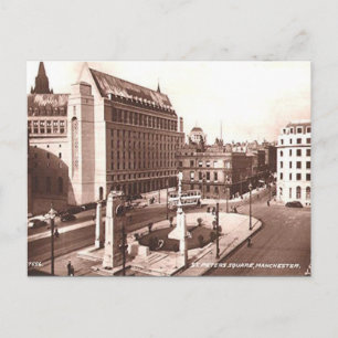 Old Postcard - St Peter's Square, Manchester