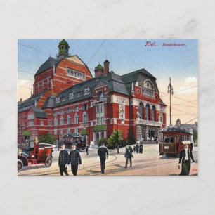 Old Postcard - Stadttheater, Kiel, Germany