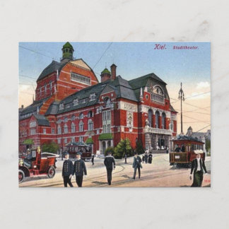 Old Postcard - Stadttheater, Kiel, Germany