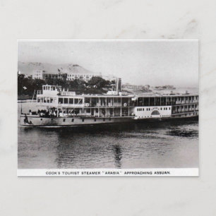 Old Postcard - Steamer at Aswan, Egypt