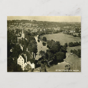 Old Postcard - Stratford-upon-Avon from the Mill