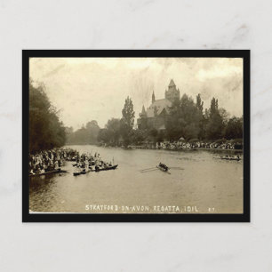 Old Postcard, Stratford-upon-Avon Regatta Postcard
