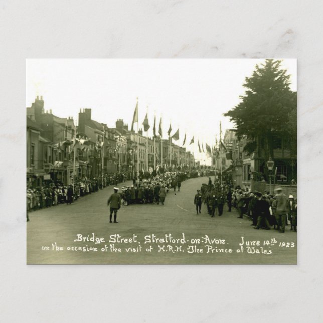 Old Postcard - Stratford-upon-Avon, Warwickshire (Front)