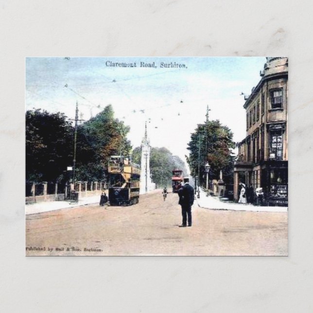 Old Postcard - Surbiton, London (Front)