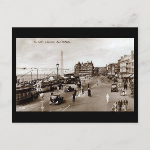 Old Postcard, Talbot Square, Blackpool Postcard