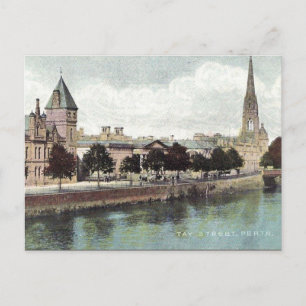 Old Postcard - Tay St, Perth, Scotland