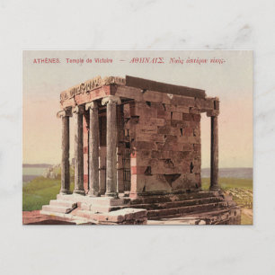 Old Postcard - Temple of Athena, Nike, Athens