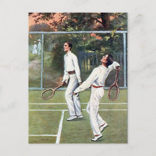 Old Postcard - Tennis