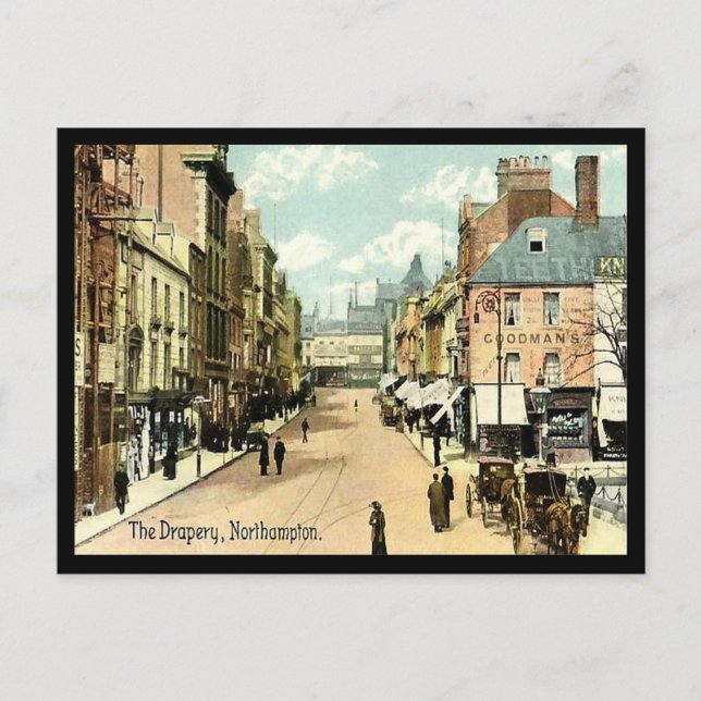 Old Postcard - The Drapery, Northampton (Front)