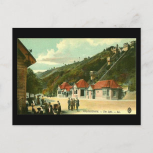 Old Postcard - The Lifts, Folkestone, in 1910