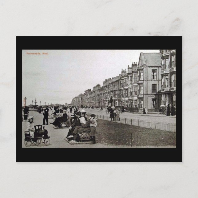 Old Postcard - The Promenade, Rhyl (Front)
