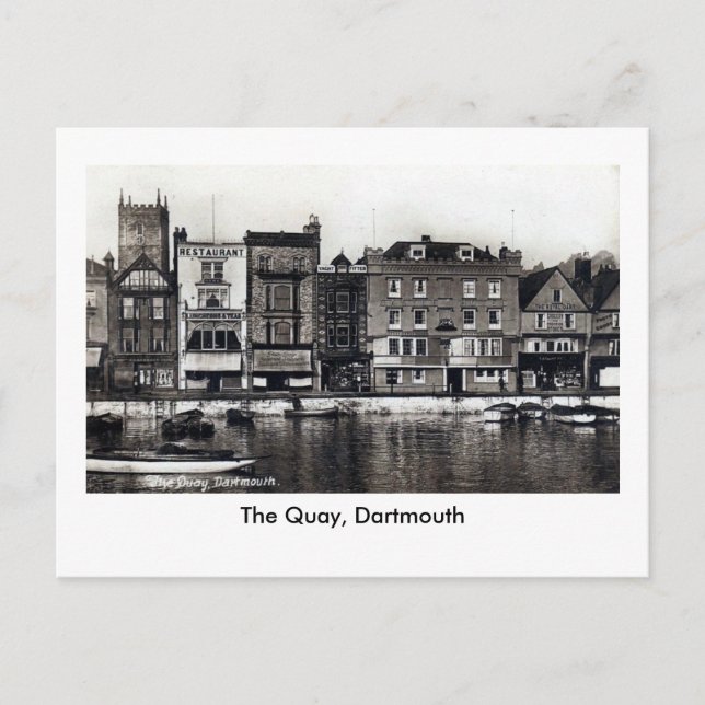 Old Postcard, The Quay, Dartmouth Postcard (Front)