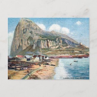 Old Postcard - The Rock of Gibraltar