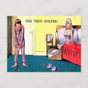 Old Postcard - The True Golfer