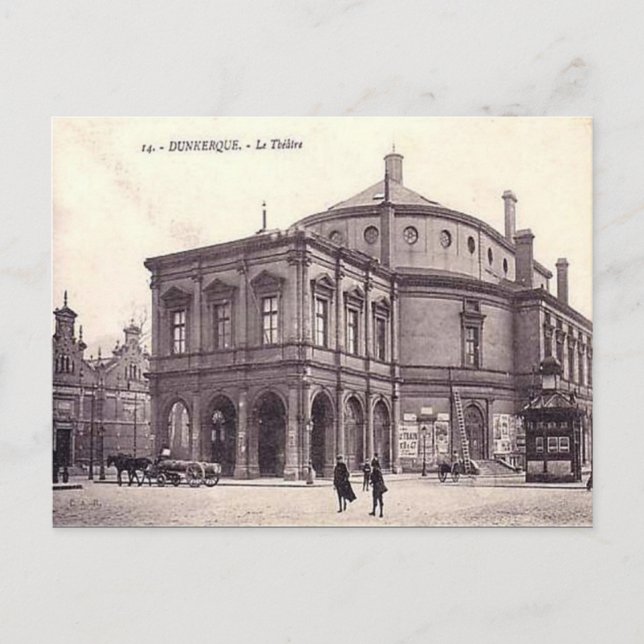Old Postcard - Theatre, Dunkerque, Nord (Front)
