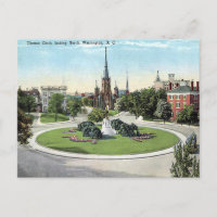 Old Postcard - Thomas Circle, Washington, DC