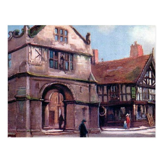 Old Postcard - Town Hall, Shrewsbury