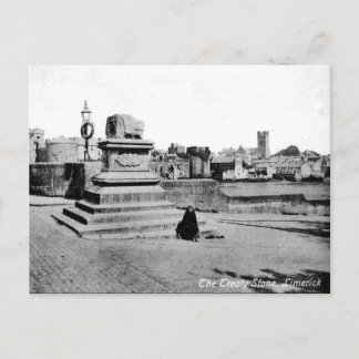 Old Postcard - Treaty Stone, Limerick