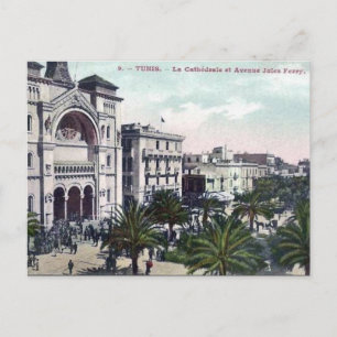 Old Postcard - Tunis, Cathedral